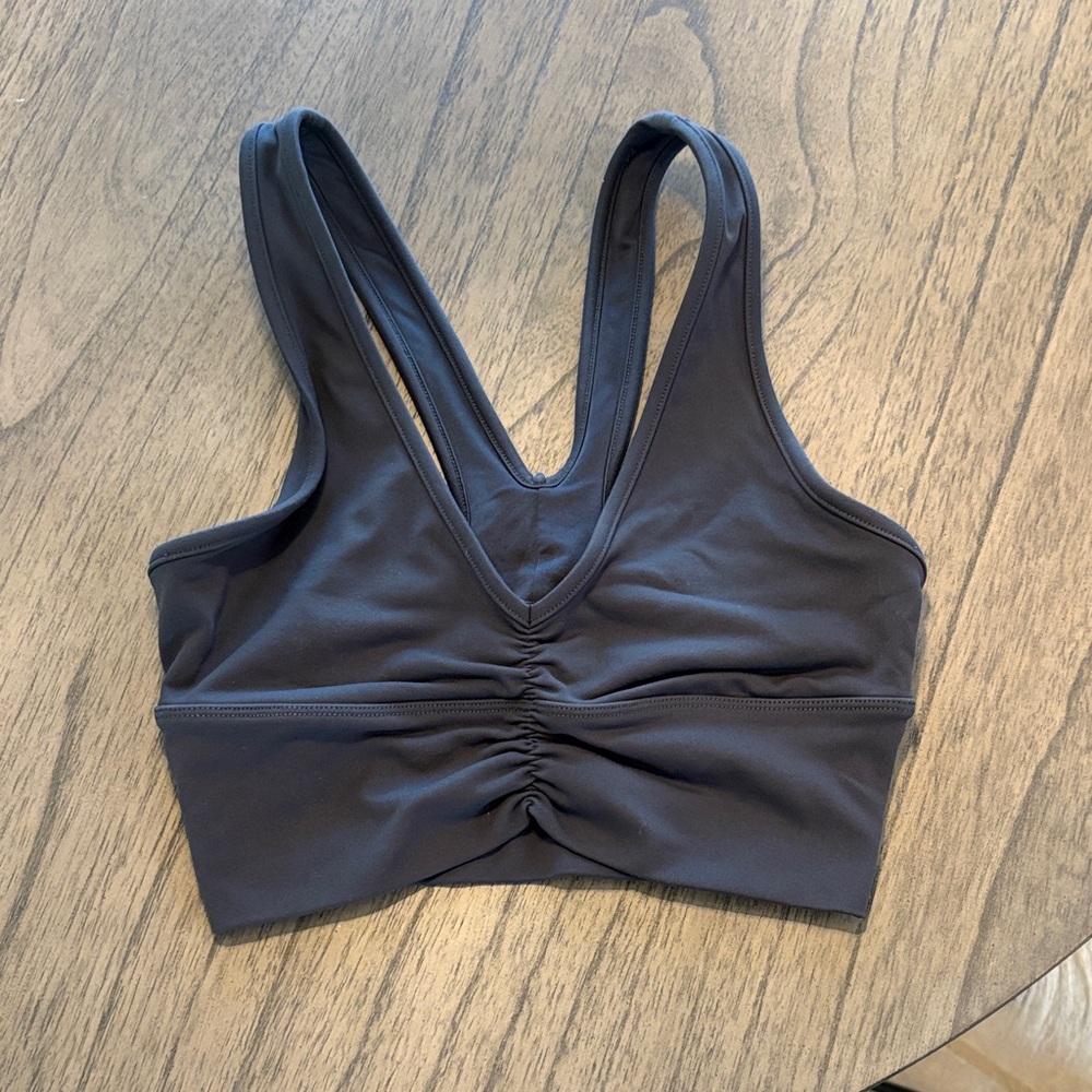ALO Yoga Charcoal Wild Thing Sports Bra